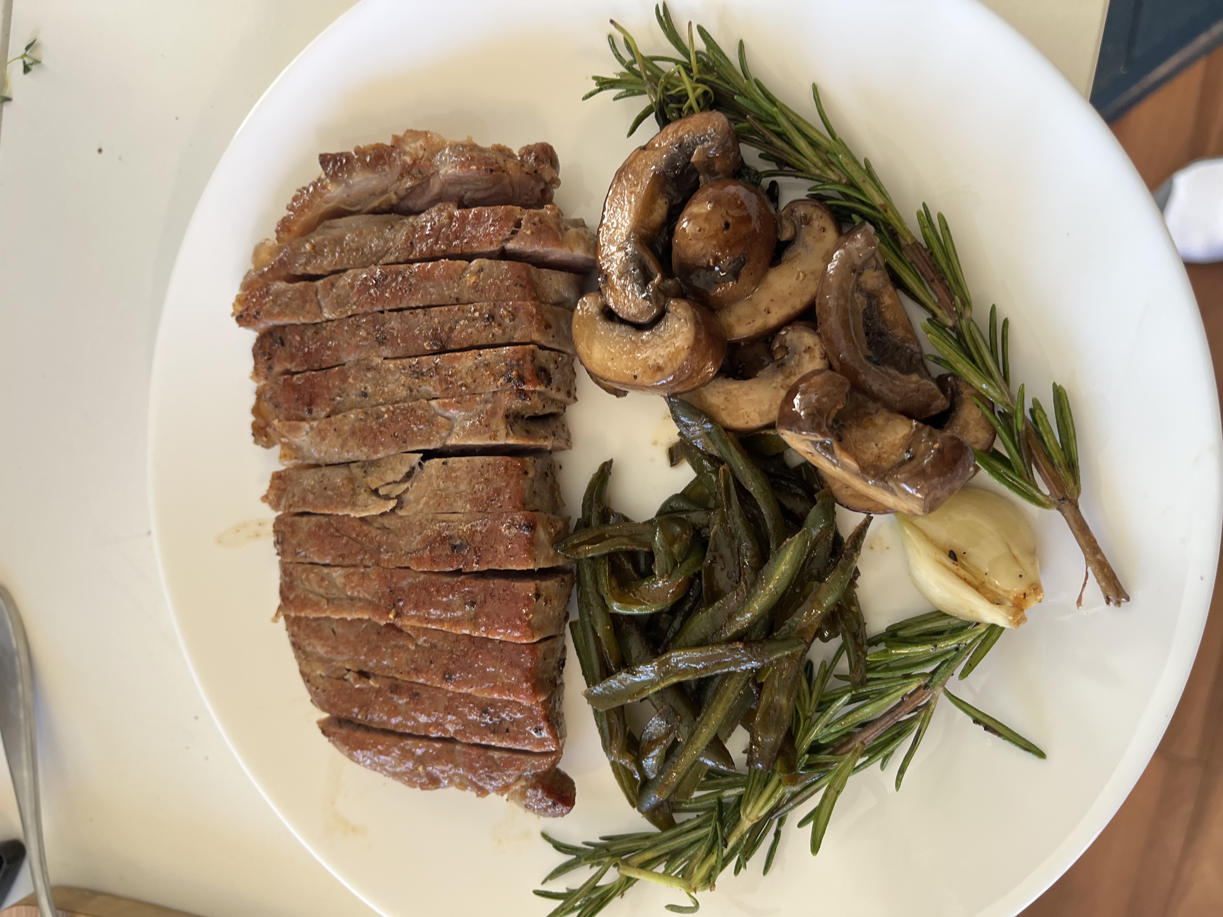 Steak with Mushrooms